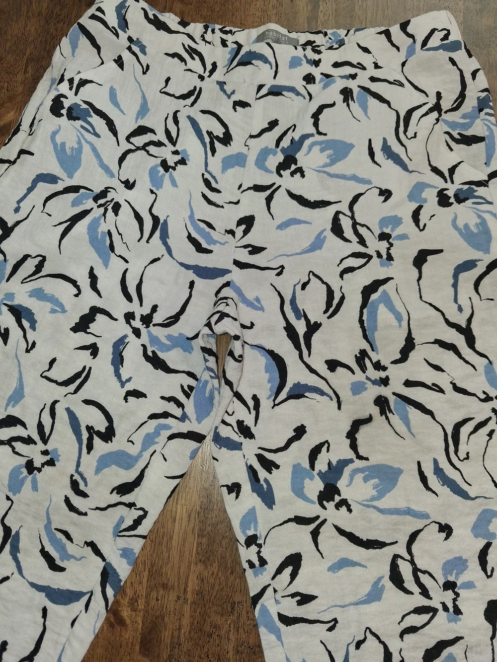 Habitat Clothes To Live In Capri Abstract Gauze Pants M - Picture 3 of 7